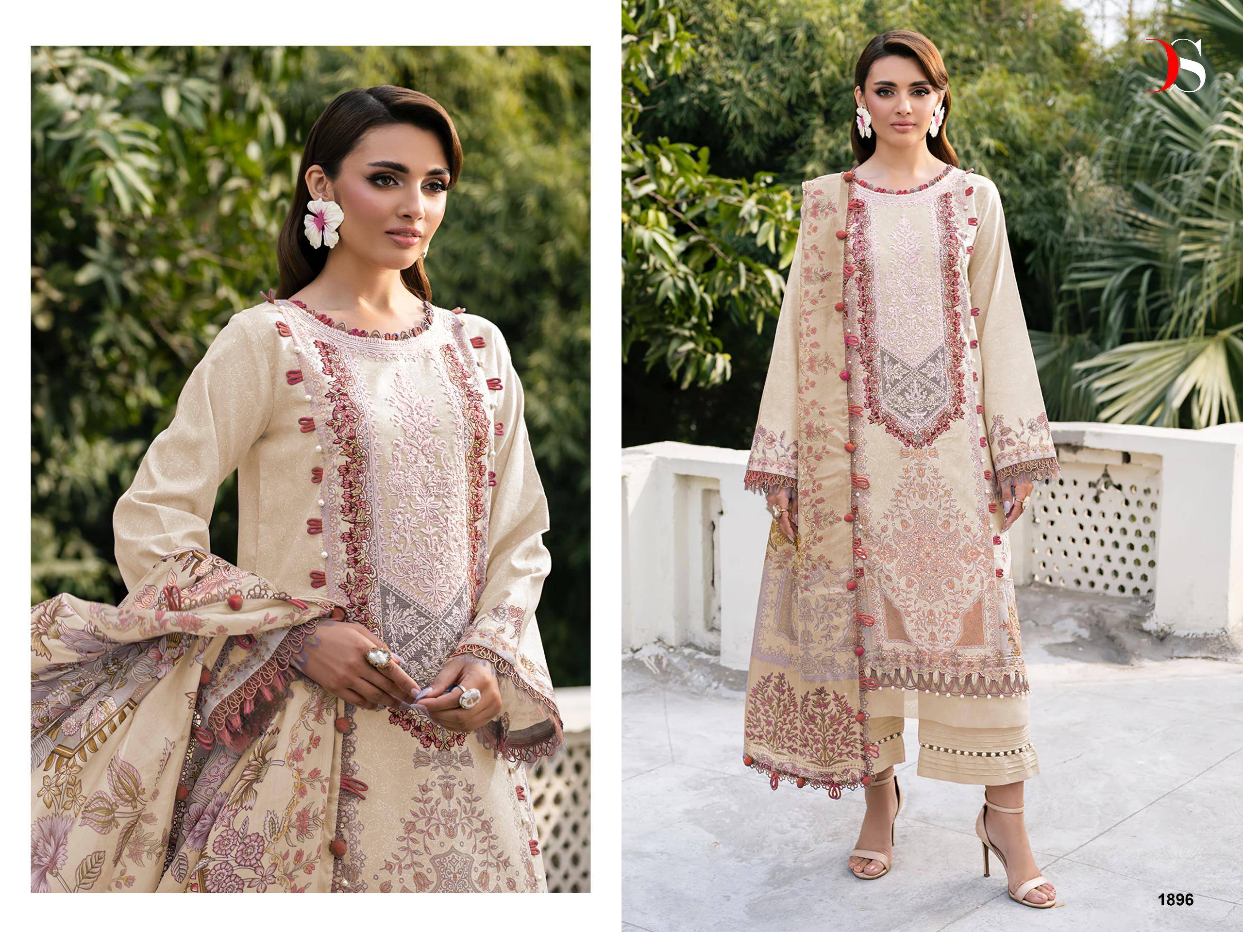 Jade Elara-vol.2 BY DEEPSY SUITS 1891 TO 1896 SERIES Pakistani Stylish Beautiful Colourful Printed & Embroidered Party Dresses At Wholesale Price